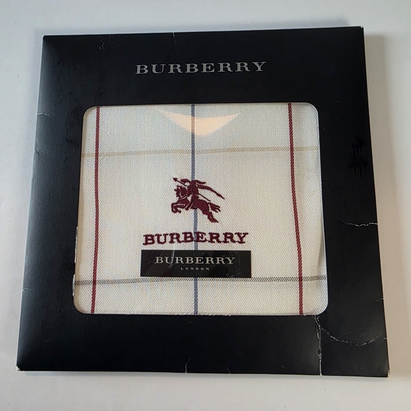 Burberry Other - Burberry 18x18 Cotton Handkerchief Pocket Square NIB